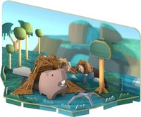 Магнитный конструктор Halftoys Animal Бобр с диорамой HA011 - фото