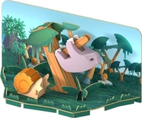 Магнитный конструктор Halftoys Animal Ленивец с диорамой HA009 - фото