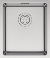 Кухонная мойка Paulmark Lassan 38 UNI LA38-BS (стальной/брашированная сталь) - фото