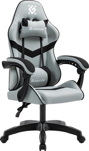 Игровое (геймерское) кресло Defender Savage (серый/черный) - фото
