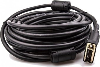 Кабель VCOM CG484GD-10M HDMI - DVI (10 м, черный) - фото