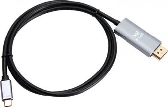 Адаптер VCOM CU480MC-1.8M DisplayPort - USB 3.2 Gen1 Type-C (nan м, черный) - фото