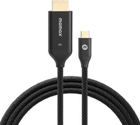 Кабель Momax DT3D HDMI - USB 3.2 Gen1 Type-C (2 м, черный) - фото