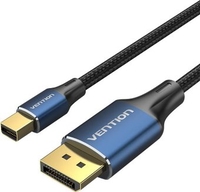 Кабель Vention HCFLG miniDisplayPort - DisplayPort (1.5 м, голубой/черный) - фото
