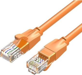 Кабель Vention IBEOH RJ45 - RJ45 (2 м, оранжевый) - фото