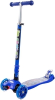 Двухколесный детский самокат Полесье Со складной ручкой 0072C-V1(С) (синий) - фото