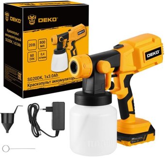 Краскораспылитель Deko SG20DK 083-1133 (с 1-им АКБ) - фото