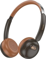 Наушники Hoco W62 (черный/коричневый) - фото