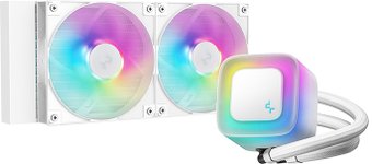 Система жидкостного охлаждения для процессора DeepCool LE240 WH V2 R-LE240-WHAMMN-G-2 - фото