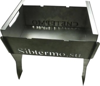 Разборный мангал Сибтермо С упором для коптильни 350x270x300 00610211 - фото