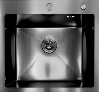 Кухонная мойка Asteria A5550NB-D1 (черный декор) - фото