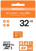 Карта памяти BreezyTech Ultra microSDHC Class 10/A2/V30 32GB (без адаптера) - фото