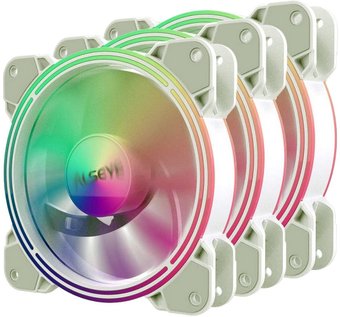 Комплект вентиляторов для корпуса ALSEYE Halo 4.0-W kit - фото