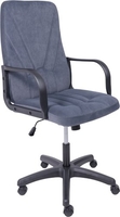Офисное кресло AksHome Менеджер 01 Kiton 713 (велюр темно-серый) - фото