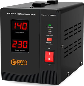 Стабилизатор напряжения Kiper Power Expert Pro 2000 LCD (2000VA/1200W) - фото