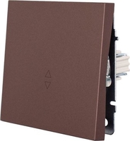 Выключатель проходной Lezard Zima 704-7388-105QC (шоколад) - фото