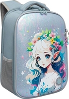 Школьный рюкзак Grizzly RAw-594-8 (голубой) - фото