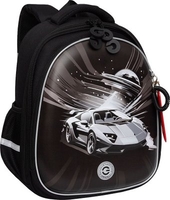 Школьный рюкзак Grizzly RAz-587-8 (черный/серый) - фото