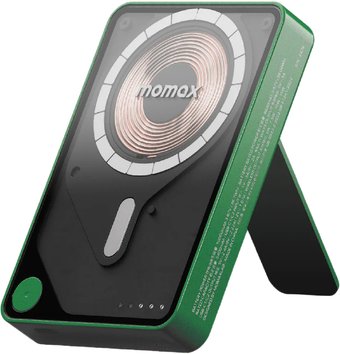 Внешний аккумулятор Momax 1-Power X Pro+ Magnetic Built-In USB-C IP132 10000mAh (зеленый) - фото