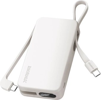 Внешний аккумулятор Momax 1-Power Vital+ Built-In USB-C IP138 10000mAh (белый) - фото