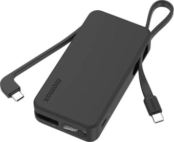 Внешний аккумулятор Momax 1-Power Vital+ Built-In USB-C IP138 10000mAh (черный) - фото