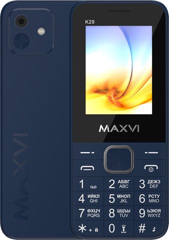 Телефон Maxvi K29 (синий) - фото