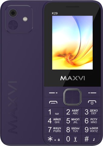Телефон Maxvi K29 (фиолетовый) - фото