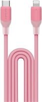 Кабель Momax DL53P 1-Link Flow LC USB Type-C - Lightning (1.2 м, розовый) - фото