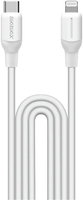 Кабель Momax DL53W1-Link Flow LC USB Type-C - Lightning (1.2 м, белый) - фото
