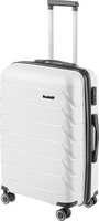 Чемодан-спиннер DoubleW YF-PP02 (M, белый) - фото