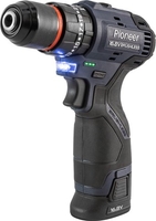 Ударная дрель-шуруповерт Pioneer Tools CID-E1602BL-22C (с 2-мя АКБ, сумка) - фото
