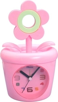Настольные часы ILikeGift Flower in a pot 100P-106-02 (розовый) - фото