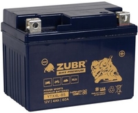 Мотоциклетный аккумулятор Zubr Premium YTX4L-BS R+ (4 А·ч) - фото