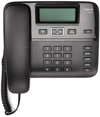Проводной телефон Gigaset DA260 (черный) - фото