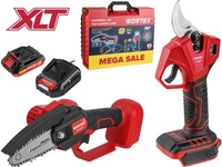 Wortex 1329851 (цепная пила, секатор, 1 АКБ, кейс) - фото