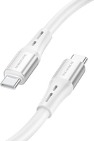Кабель Borofone BX88 USB Type-С - USB - Type-C (1 м, белый) - фото