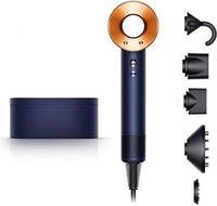 Фен Dyson HD08 Supersonic (с переходником на евровилку, берлинская лазурь/медный) - фото