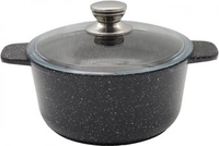 Кастрюля Виктория Гранит АЛА 4.0л (G08 4.0G) - фото