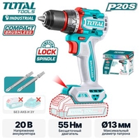 Дрель-шуруповерт Total TDLI205581 (без АКБ) - фото
