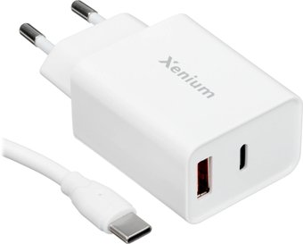 Сетевое зарядное Xenium X252 (белый) - фото