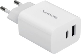 Сетевое зарядное Xenium X302 (белый) - фото