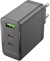 Сетевое зарядное Borofone BN12 (черный) - фото