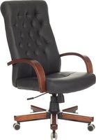 Офисное кресло Бюрократ T-9928WALNUT/ECO (черный) - фото