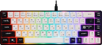 Клавиатура Defender Aris GK-349 (белый/черный) - фото