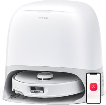 Робот-пылесос Roborock Qrevo Curv V10VIV QRC02-02 (с русской озвучкой, белый) - фото