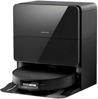 Робот-пылесос Roborock Robotic Vacuum Cleaner+Empty Wash Fill Dock S9 MaxV Ultra S90VER S9MVU52-02 (с русской озвучкой, черный) - фото