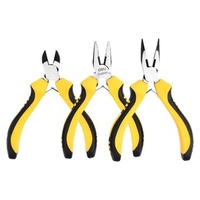 Набор пассатижей Deli EDL103201-3 (3 шт, желтый/черный) - фото