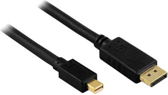 Кабель KS-IS KS-591 DisplayPort - miniDisplayPort (1.8 м, черный) - фото