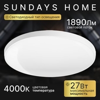 Припотолочная люстра Sundays Home 240924-11 5740 (белый) - фото