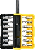 Набор отвертка с битами Deli EDL251201 (15 предметов) - фото